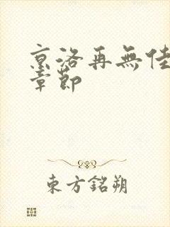 京洛再无佳人2章节