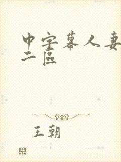 中字幕人妻一区二区封面