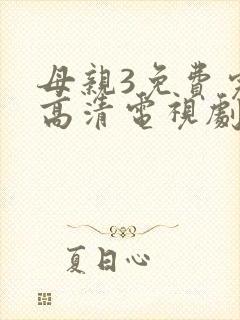 母亲3免费完整高清电视剧在线封面