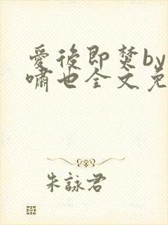 爱后即焚by林啸也全文免费阅读笔趣阁封面