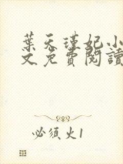 叶天瑾妃小说全文免费阅读笔趣阁