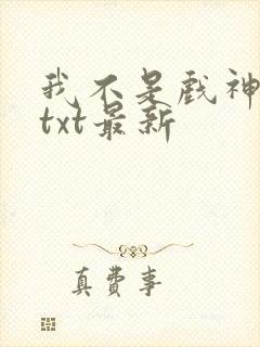 我不是戏神小说txt最新