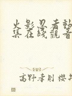 火影忍者动漫全集在线观看封面