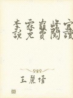 李霖巅峰官场小说免费阅读笔趣阁最新章节封面