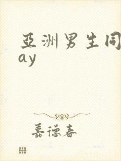 亚洲男生同性gay