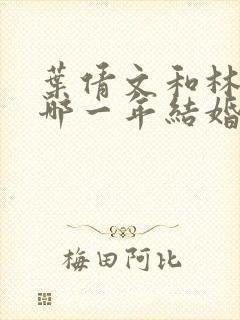 叶倩文和林子祥哪一年结婚