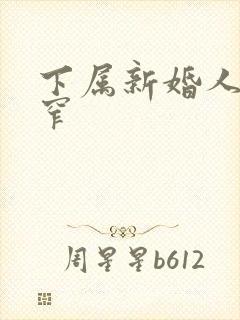 下属新婚人妻紧窄