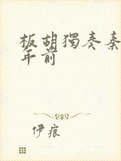 板胡独奏秦腔八年前封面