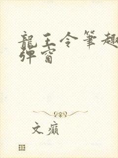 龙王令笔趣阁无弹窗