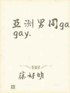 亚洲男同gay gay.
