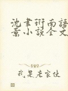沈聿珩南语乔清意小说全文阅读