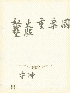 怒火重案国语完整版