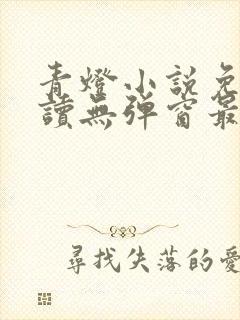 青灯小说免费阅读无弹窗最新章节