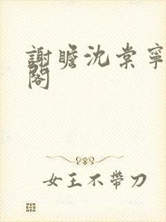 谢瞻沈棠宁笔趣阁