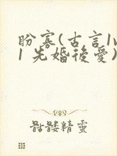 盼寡(古言1v1 先婚后爱)荔枝好多封面