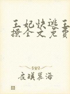 王妃快逃王爷别撩全文免费阅读封面
