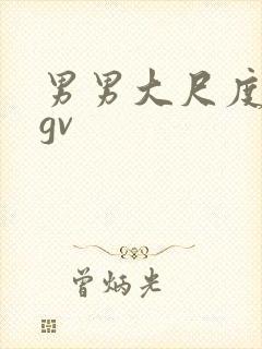 男男大尺度视频gv