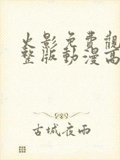 火影免费观看完整版动漫高清封面