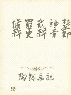 修罗武神楚枫最新更新章节