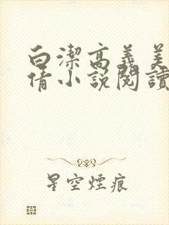 白洁高义美红孙倩小说阅读封面