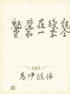 魅魔在线观看免费第一季全集高清