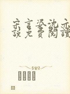 宋言姿沈亦驰小说免费阅读笔趣阁