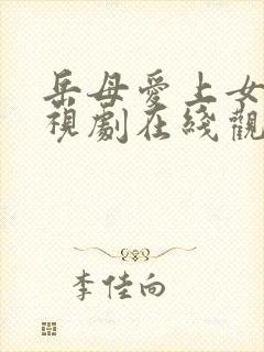 岳母爱上女婿电视剧在线观看封面