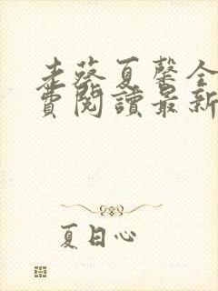 老蔡夏馨全文免费阅读最新章节更新封面