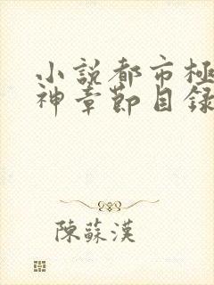 小说都市极品医神章节目录