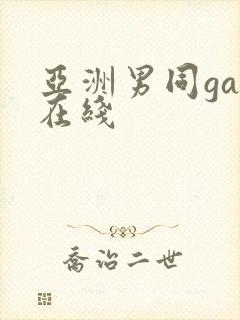 亚洲男同gay在线