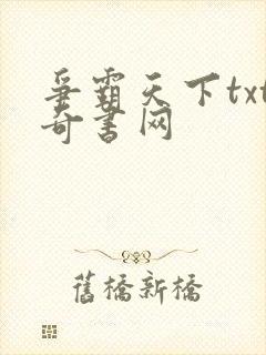 争霸天下txt奇书网