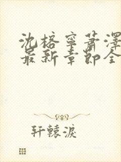 沈榕宁萧泽小说最新章节全文阅读