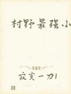 村野最强小农民封面