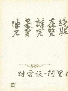 他是谁在线观看免费完整版24集封面