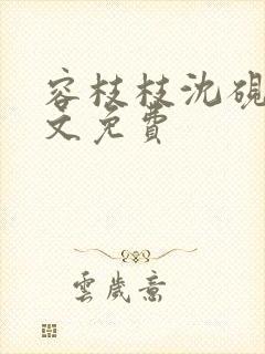 容枝枝沈砚书全文免费