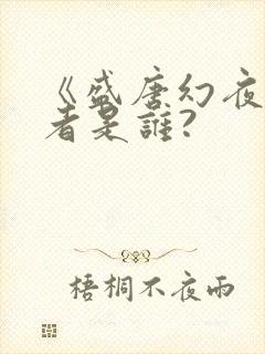 《盛唐幻夜》作者是谁?封面