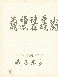 先婚后爱小说无删减在线阅读