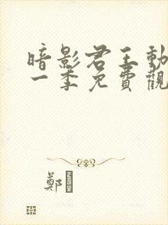 暗影君王动漫第一季免费观看