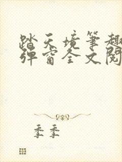 踏天境笔趣阁无弹窗全文阅读免费封面