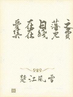 爱在日落之前全集在线免费观看