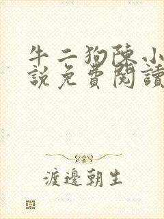 牛二狗陈小燕小说免费阅读无弹窗