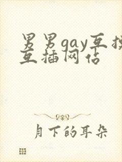 男男gay互摸互插网站封面