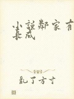 小说邻家有女初长成封面