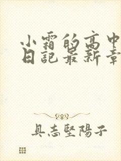 小霜的高中成长日记最新章节