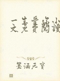 一生爱你小说全文免费阅读无弹窗