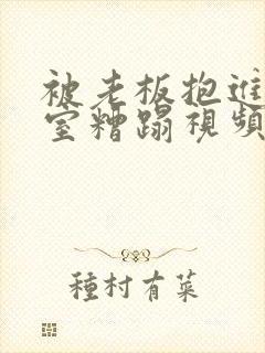 被老板抱进办公室糟蹋视频