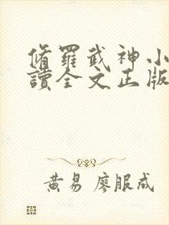 修罗武神小说阅读全文正版