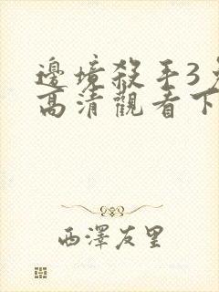 边境杀手3免费高清观看下载封面