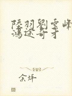 陆羽刘云峰小说鸿途奇才封面