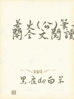 惹火(公)笔趣阁全文阅读